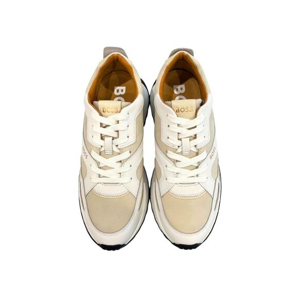 Hugo Boss White Leather Men Men's Sneaker